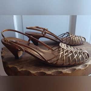 I. Miller Bronze Strappy Heels